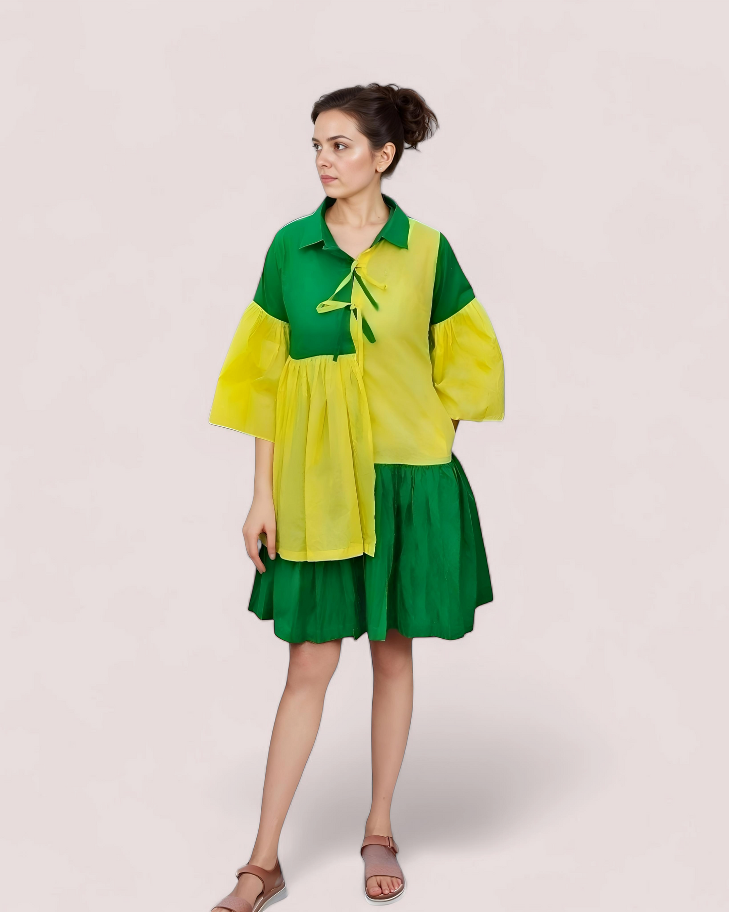 Citrus Flare Mini Dress