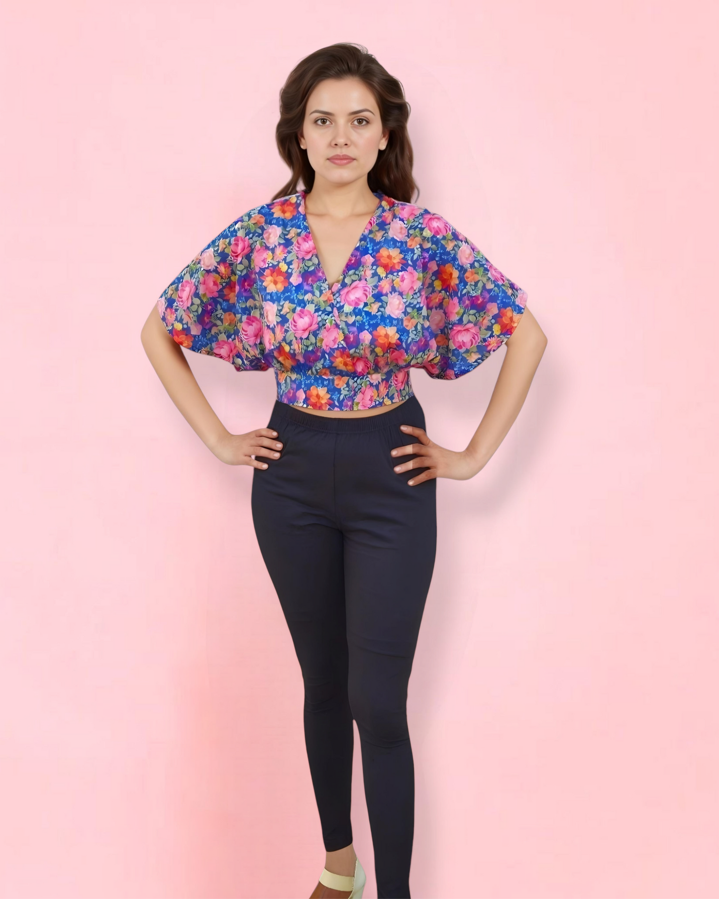 Rosewater Tie-Back Crop Top