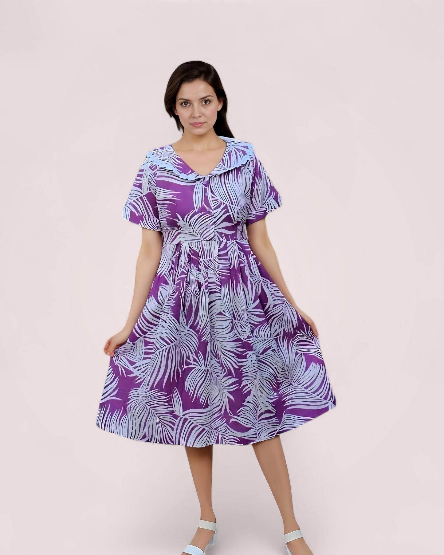 Lavender Oasis Midi Dress