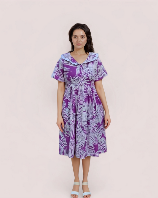 Lavender Oasis Midi Dress