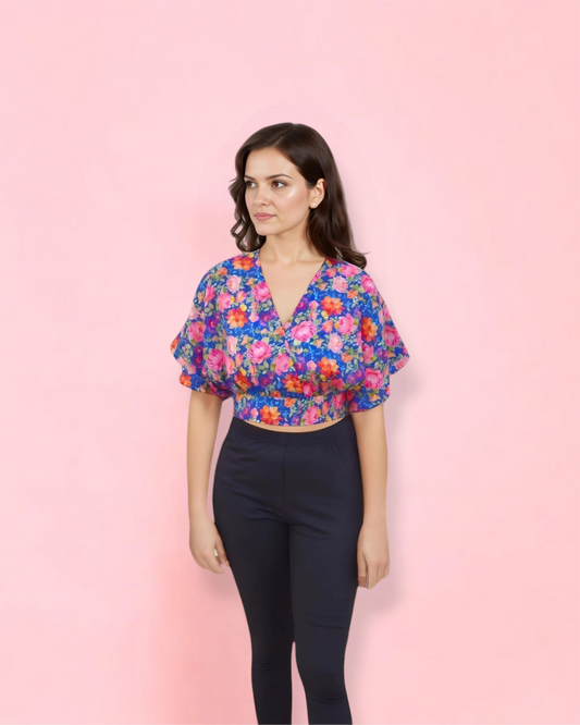 Rosewater Tie-Back Crop Top