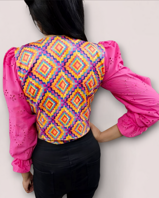 Tribal Tango Wrap Top