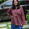 ajrakh handblock cotton shirt for women