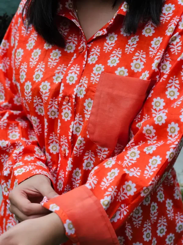20250802_085130 Orange Blossom Full Sleeves Cotton Shirt