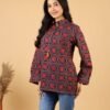 ajrakh handblock cotton shirt for women