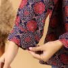 ajrakh handblock cotton shirt for women