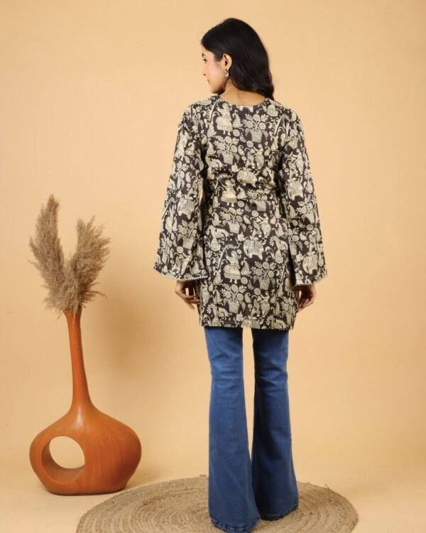 black cotton kurti for women