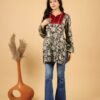 black cotton full sleeves kurti for women