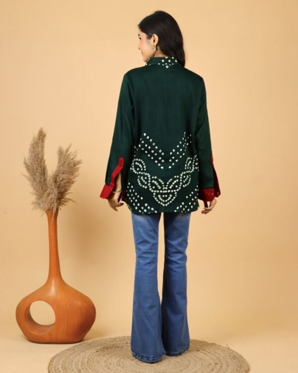 Multicolor Bandhani Cotton Shirt