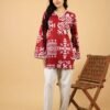 84 Gulaab Full Sleeves Cotton Kurti