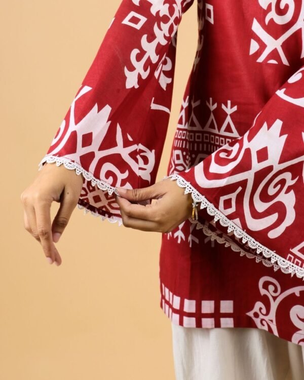 87 Gulaab Full Sleeves Cotton Kurti