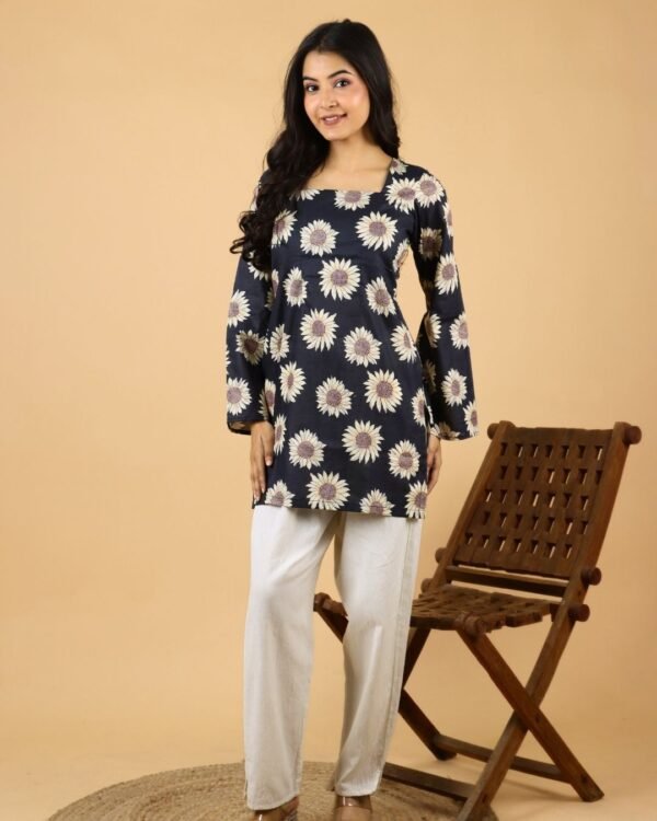 Bloom Full Sleeves Cotton Kurti
