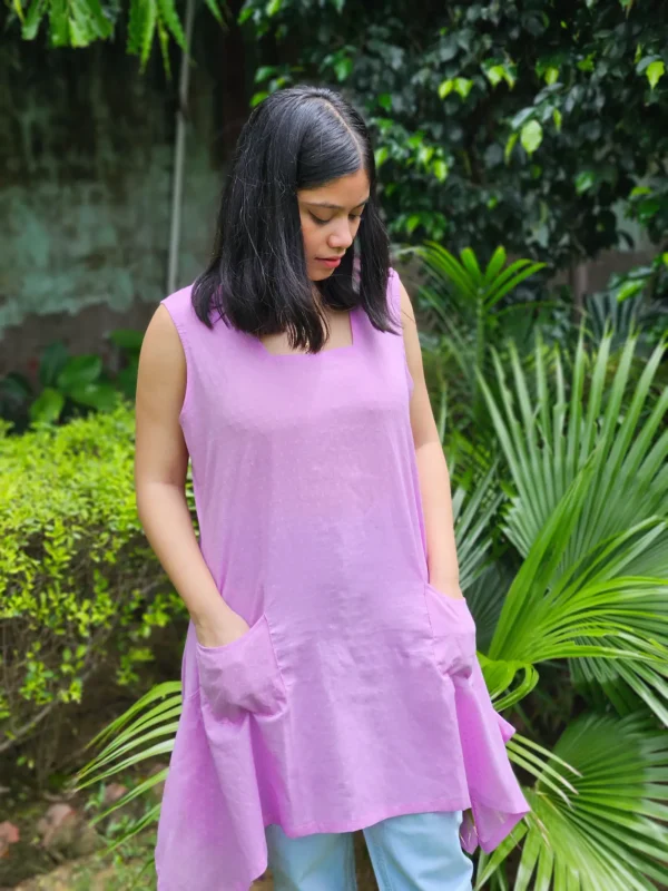 Soft Lilac Longline Top