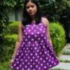 Purple Pop Peplum Top