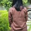 brown cotton shirt for women