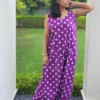 Purple Pop Dhoti Jumpsuit