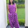 Purple Pop Dhoti Jumpsuit