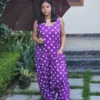 Purple Pop Dhoti Jumpsuit