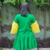 Cotton Voile Colorblock Dress
