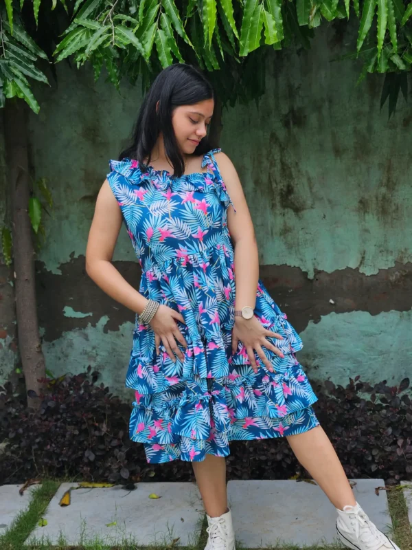 one shoulder mini dress green