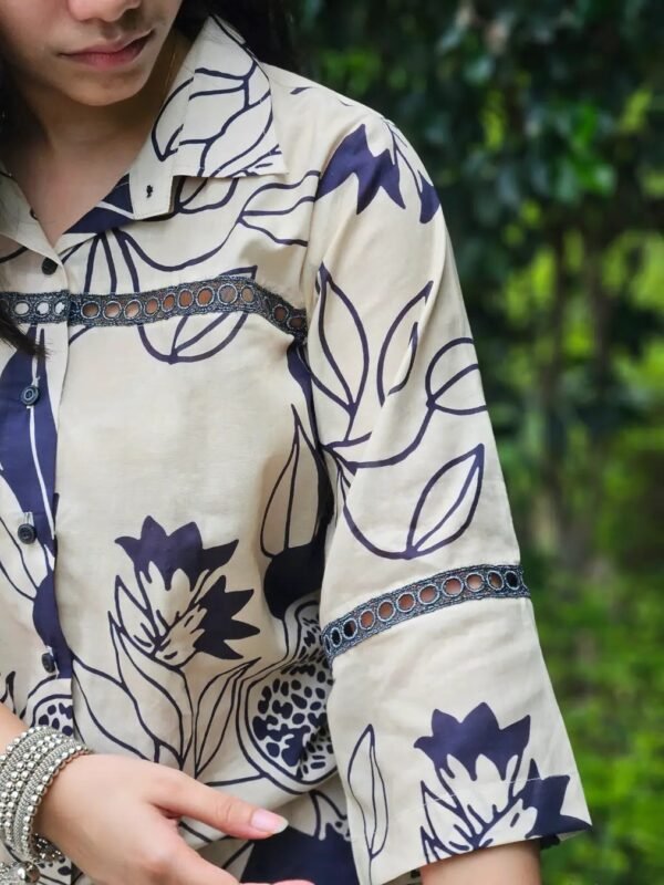 Beige Pom Co-ord Set