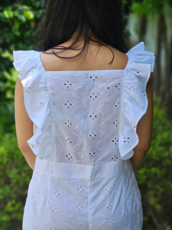 white cotton dress for birthday