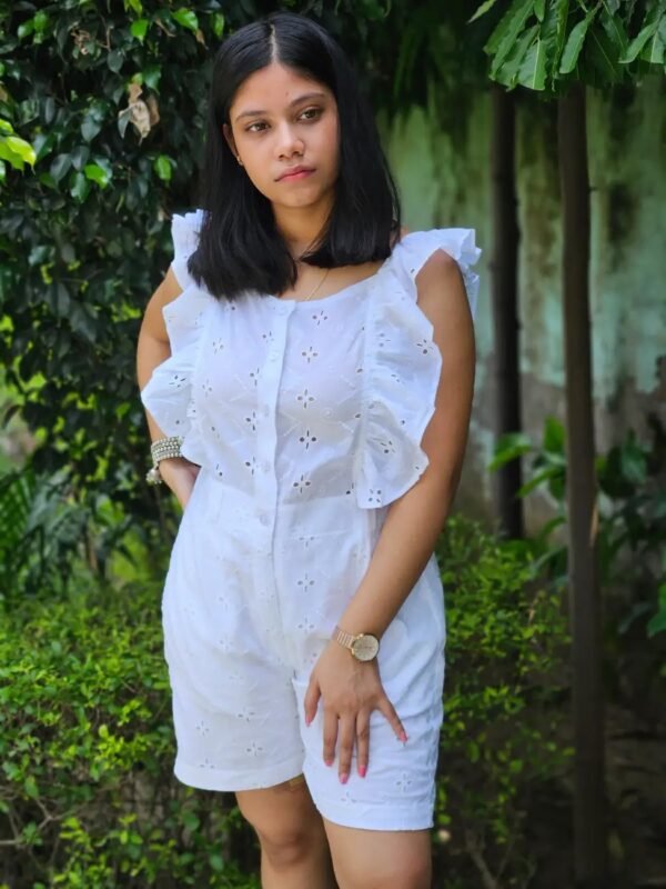 Cloud Cotton Schiffli Playsuit