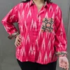 ikat cotton shirt for women
