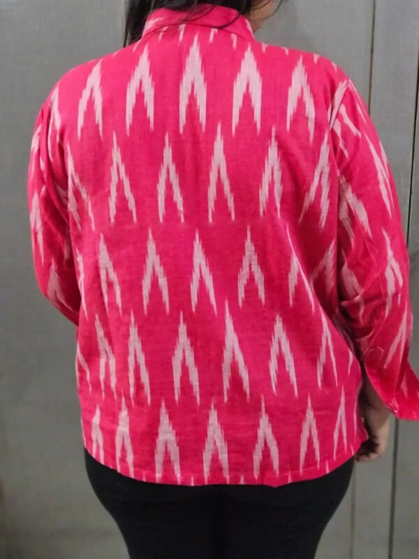 ikat cotton shirt for women