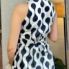 polka cotton corset top